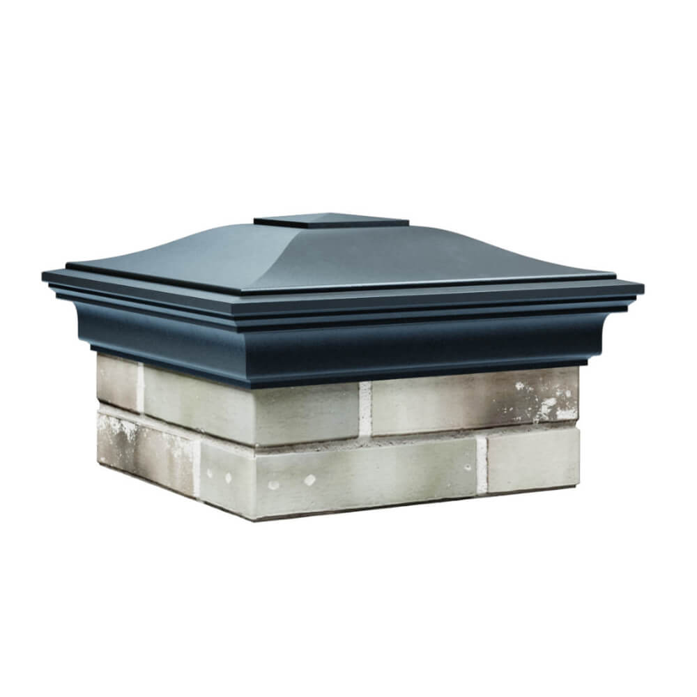 Колпак Zking Монблан Серый на столб 1.5х1.5 еврокирпича 0.7НФ (355х355мм) в Улан-Удэ фото