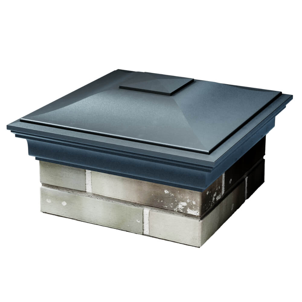 Колпак Zking Монблан Серый на столб 1.5х1.5 кирпича (385х385мм) в Улан-Удэ фото