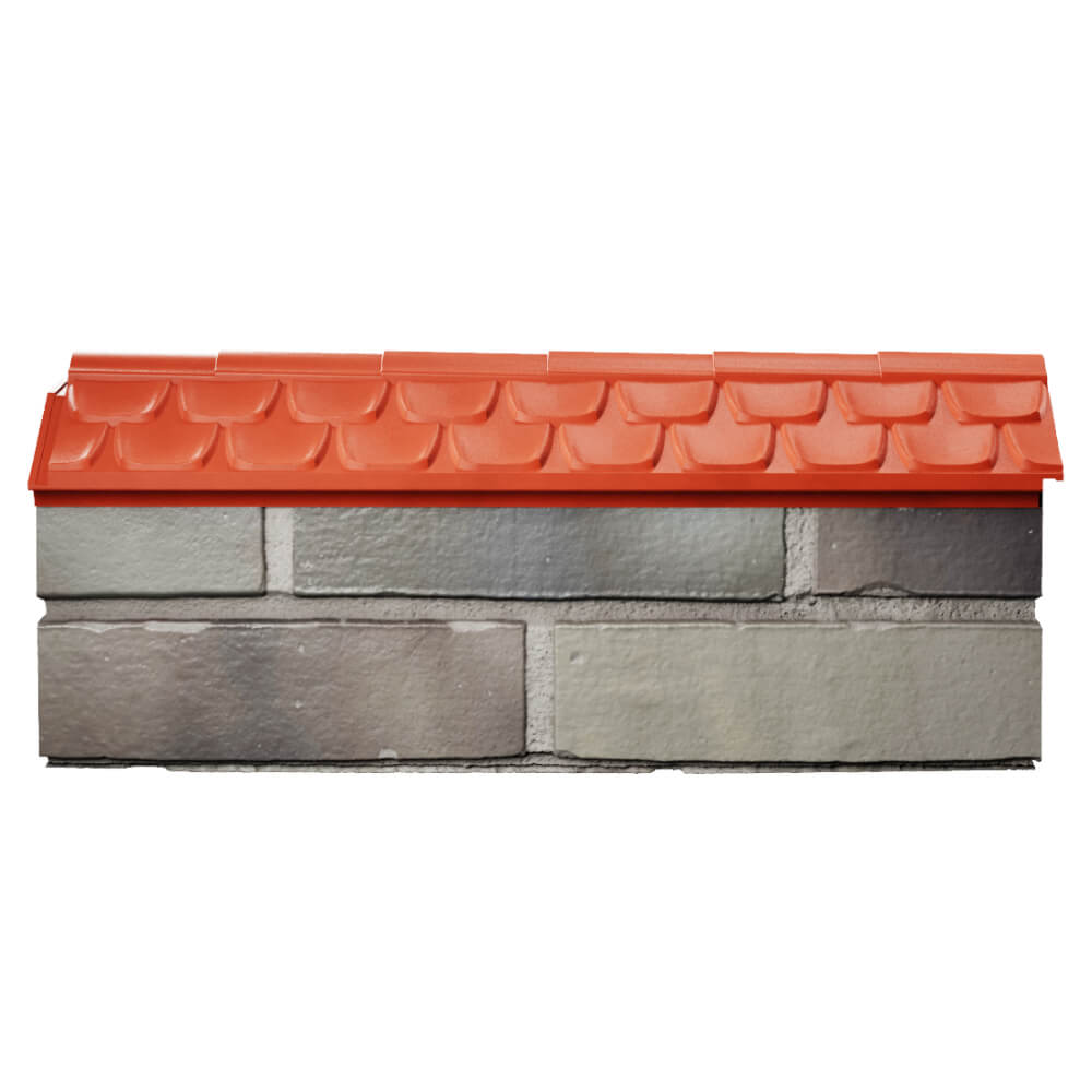 Парапет Zking Эльбрус Красный с посадкой на 0.5 кирпича (130мм) в Улан-Удэ фото