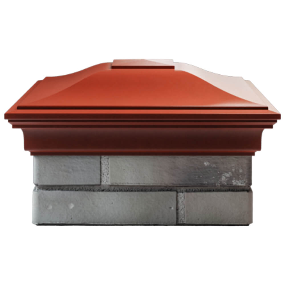 Колпак Zking Монблан Красный на столб 1.5х1.5 кирпича (385х385мм) Улан-Удэ фото
