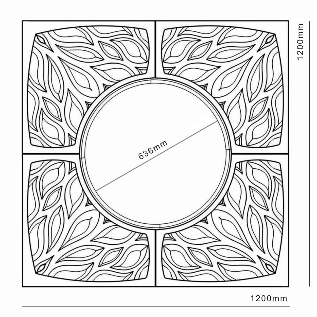 Приствольная решетка для дерева ZKING CRUST 1.2х1.2м Черная в Улан-Удэ фото
