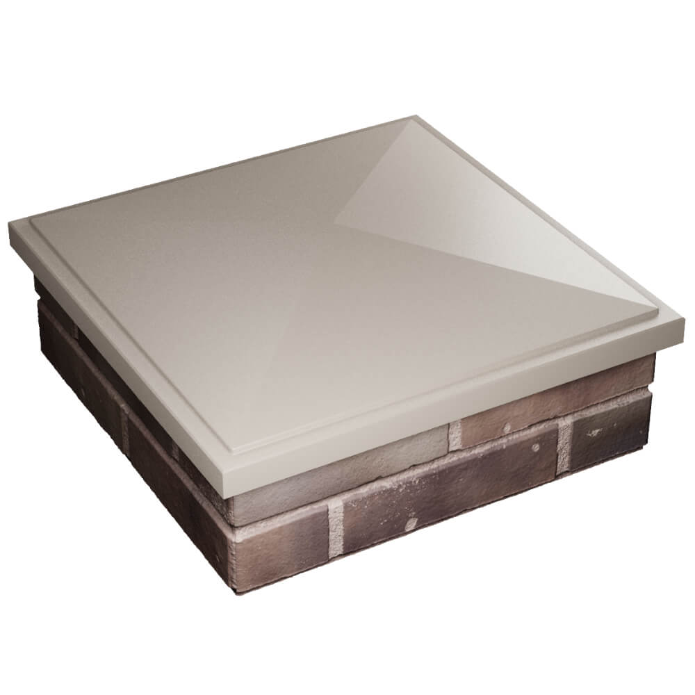 Колпак Zking БонаМоно Бежевый на столб 2х2 кирпича (515х515, 530х530мм) в Улан-Удэ фото