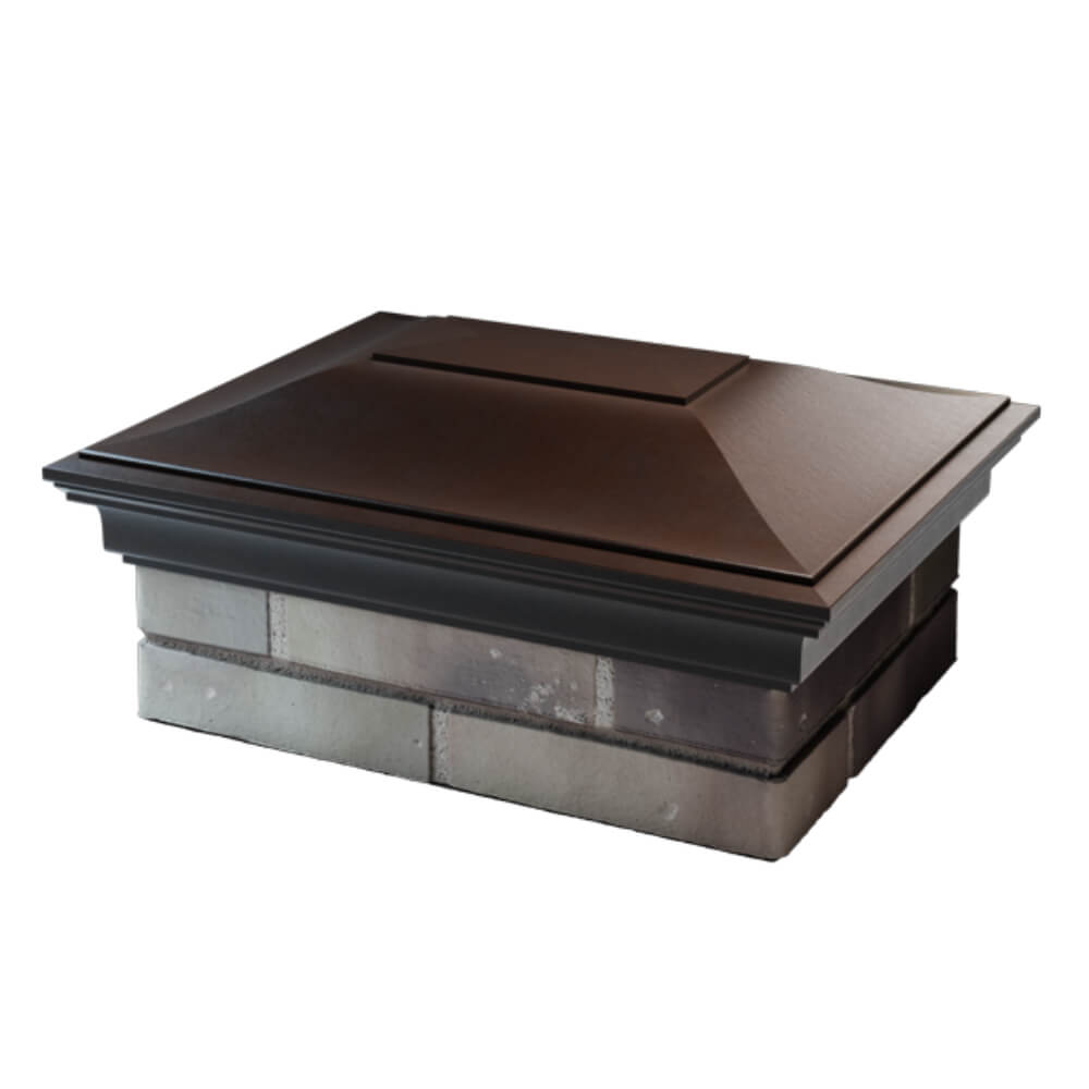 Колпак Zking Монблан Коричневый на столб 2х1.5 кирпича (515х385мм) в Улан-Удэ фото