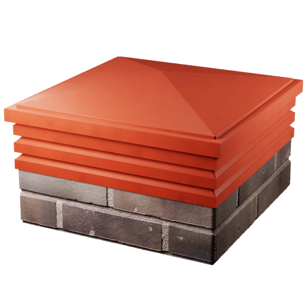 Колпак Zking Бона ХайТек Красный на столб 2х2 кирпича (513х513мм) в Улан-Удэ фото