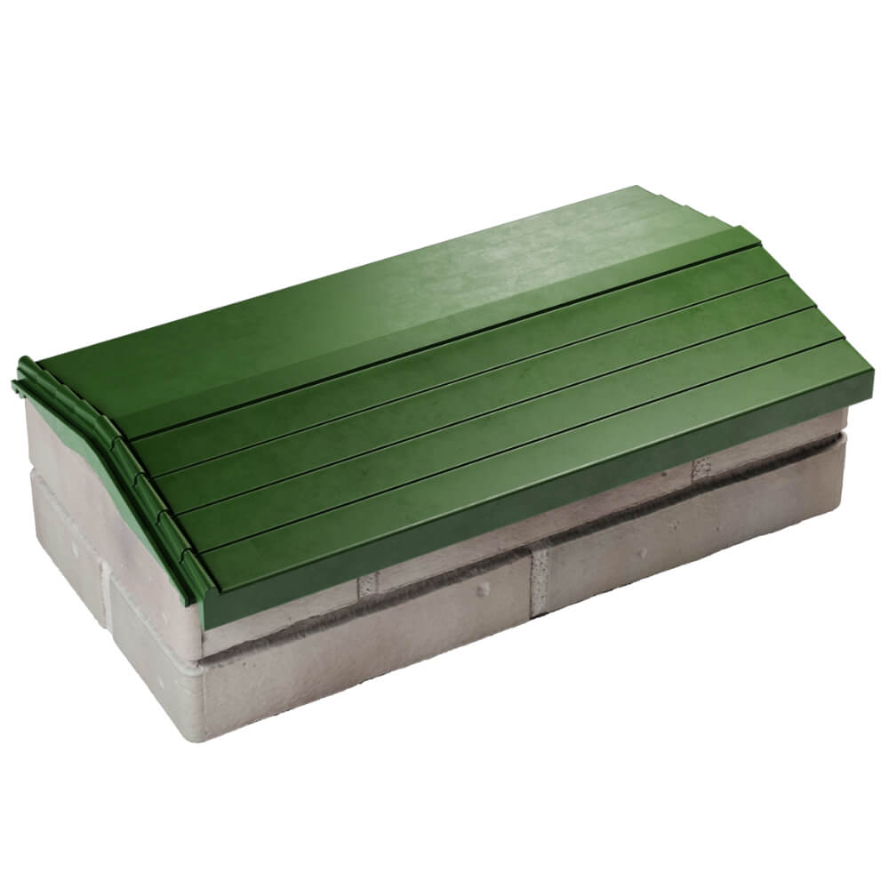 Парапет Zking Бона ХайТек Зеленый с посадкой на 1 кирпич (200/225/255мм) в Улан-Удэ фото