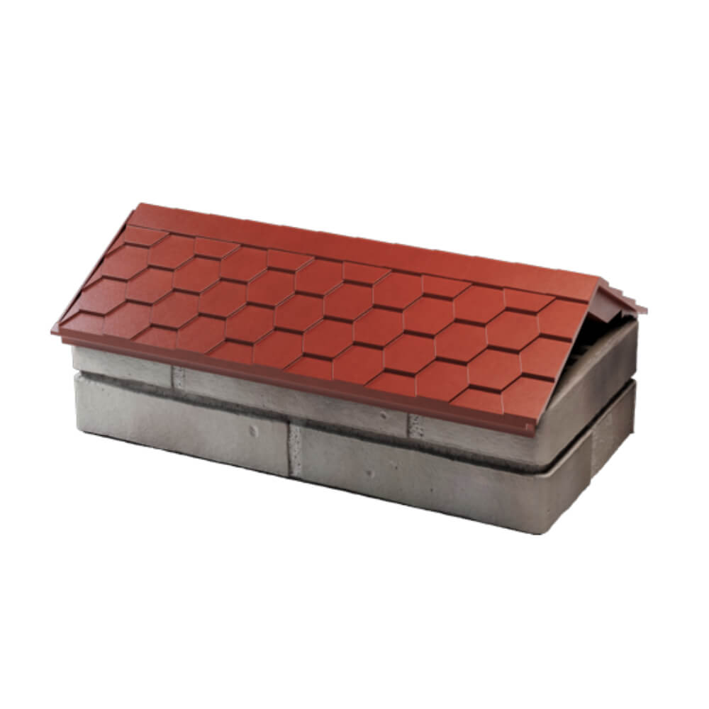 Парапет Zking Эверест Красный с посадкой на 1 кирпич (200/225/255мм) в Улан-Удэ фото