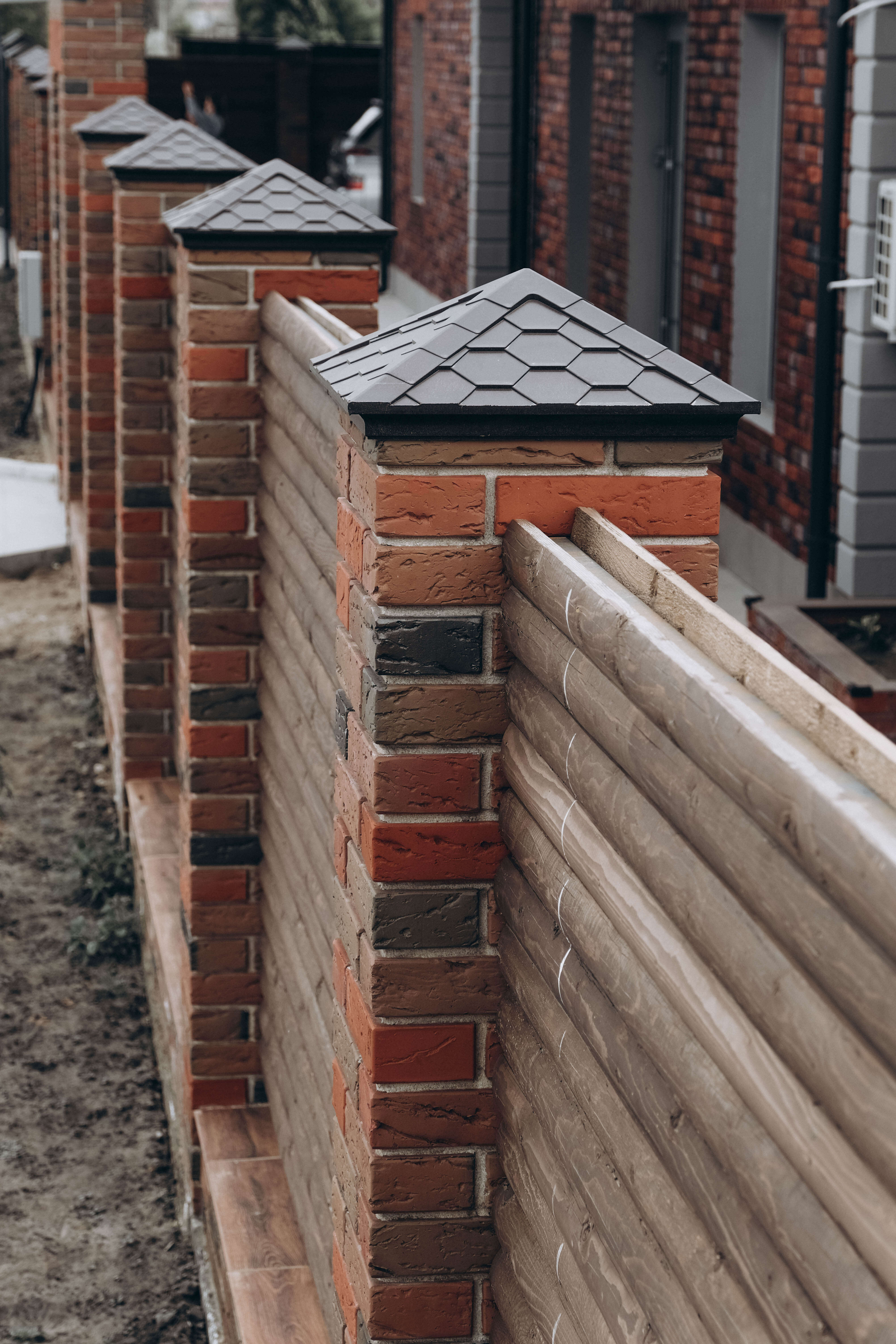 Колпак Zking Эверест Коричневый на столб 1.5х1.5 кирпича (390х390мм) в Улан-Удэ фото