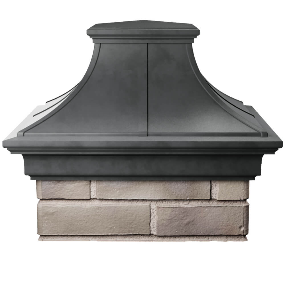 Колпак Zking Монблан Премиум Серый на столб 1.5х1.5 кирпича (385х385мм) Улан-Удэ фото