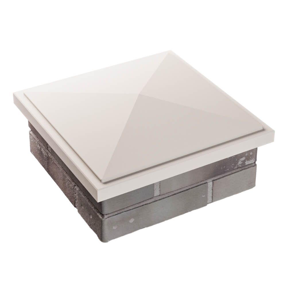 Колпак Zking БонаМоно Бежевый на столб 1.5х1.5 кирпича (385х385, 400х400мм) в Улан-Удэ фото