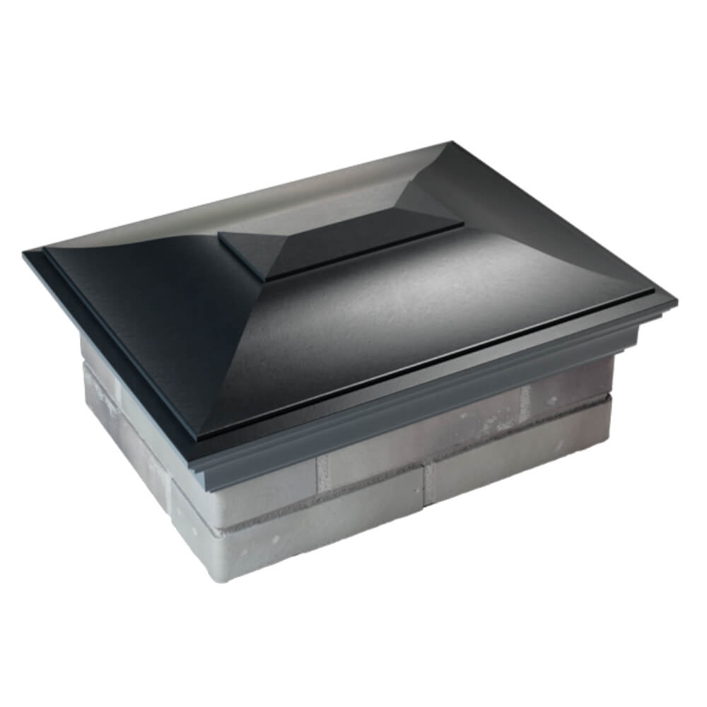 Колпак Zking Монблан Черный на столб 2х1.5 кирпича (515х385мм) Улан-Удэ фото