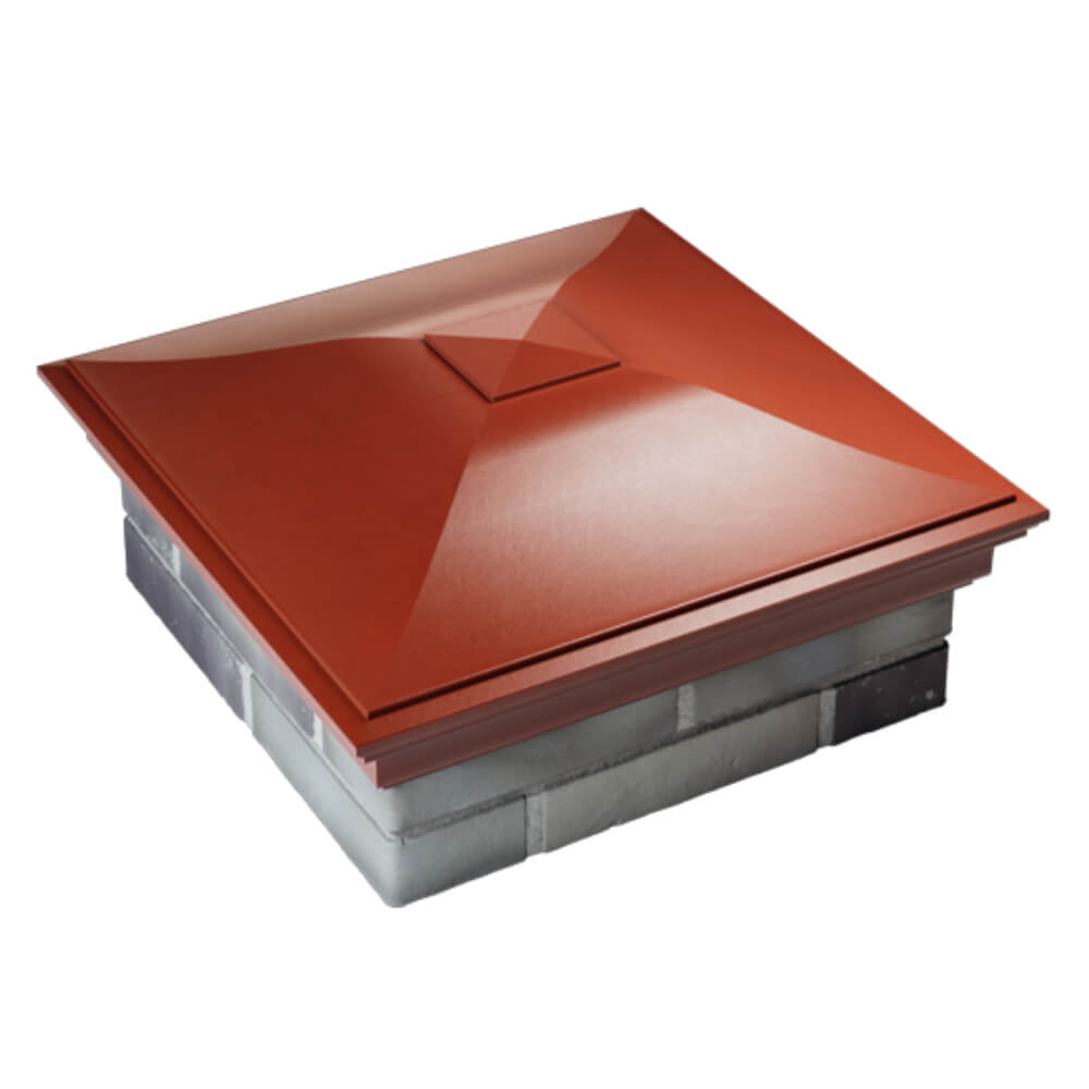 Колпак Zking Монблан Красный на столб 2х2 кирпича (515х515мм) Улан-Удэ фото