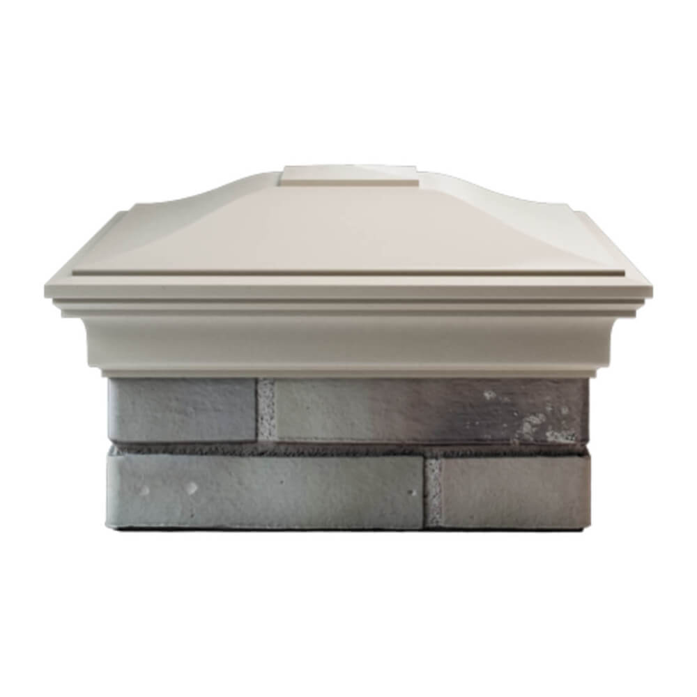 Колпак Zking Монблан Бежевый на столб 1.5х1.5 еврокирпича 0.7НФ (355х355мм) Улан-Удэ фото