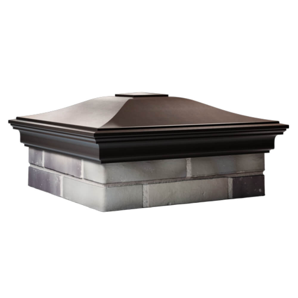 Колпак Zking Монблан Коричневый на столб 2х2 кирпича (515х515мм) в Улан-Удэ фото