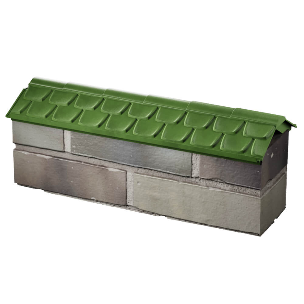 Парапет Zking Эльбрус Зеленый с посадкой на 0.5 кирпича (130мм) в Улан-Удэ фото