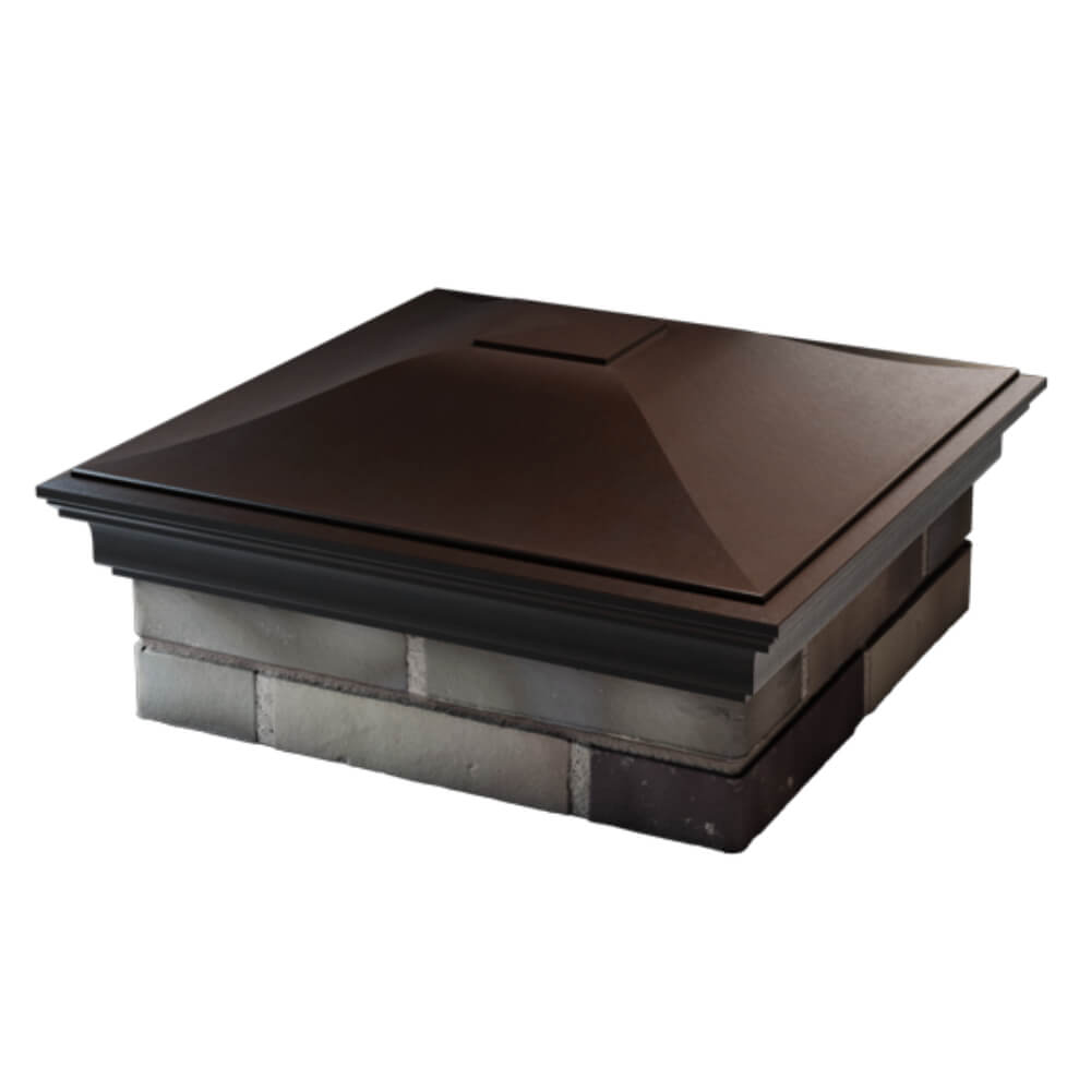 Колпак Zking Монблан Коричневый на столб 2х2 кирпича (515х515мм) в Улан-Удэ фото