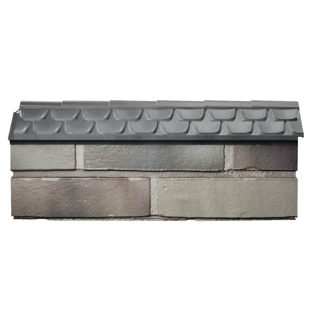 Парапет Zking Эльбрус Серый с посадкой на 0.5 кирпича (130мм) в Улан-Удэ фото