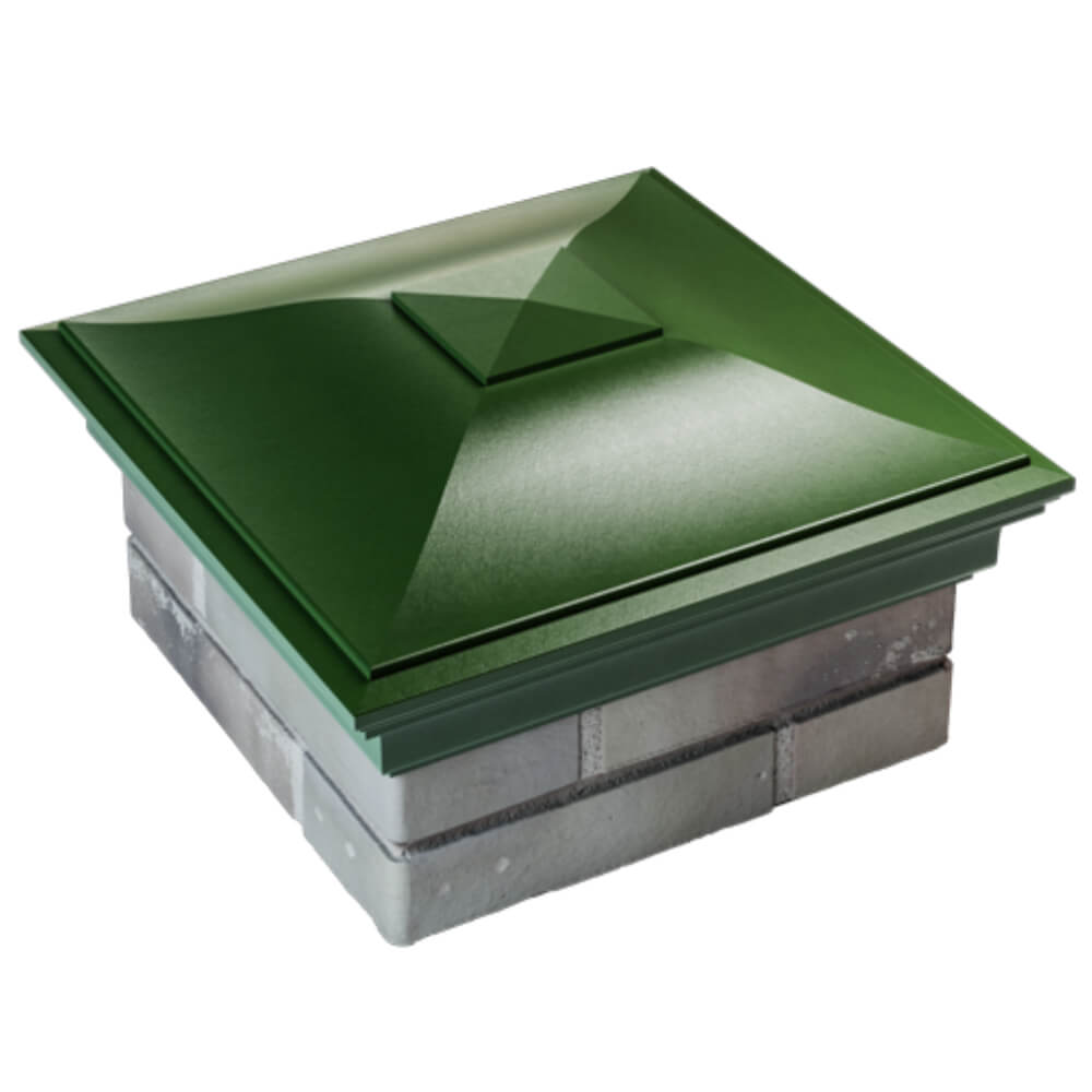 Колпак Zking Монблан Зеленый на столб 1.5х1.5 кирпича (385х385мм) в Улан-Удэ фото
