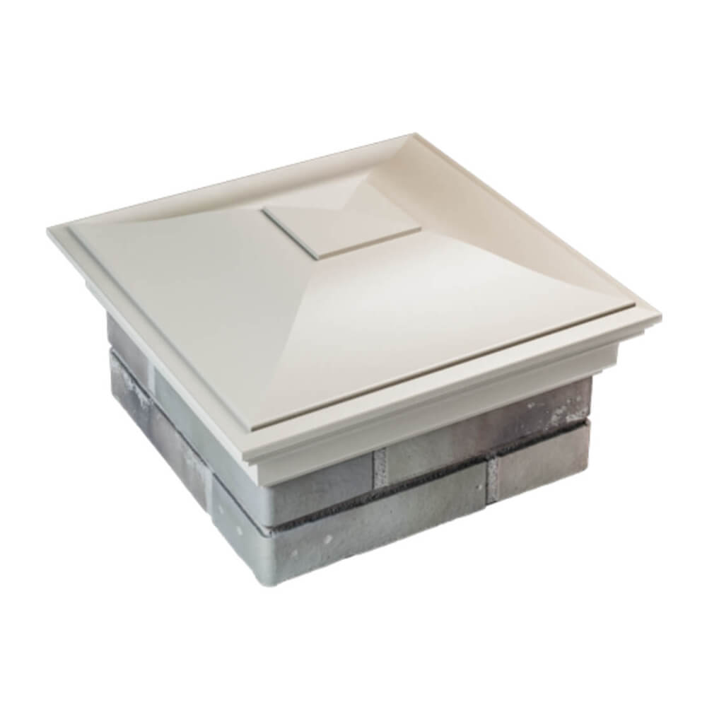 Колпак Zking Монблан Бежевый на столб 1.5х1.5 еврокирпича 0.7НФ (355х355мм) в Улан-Удэ фото