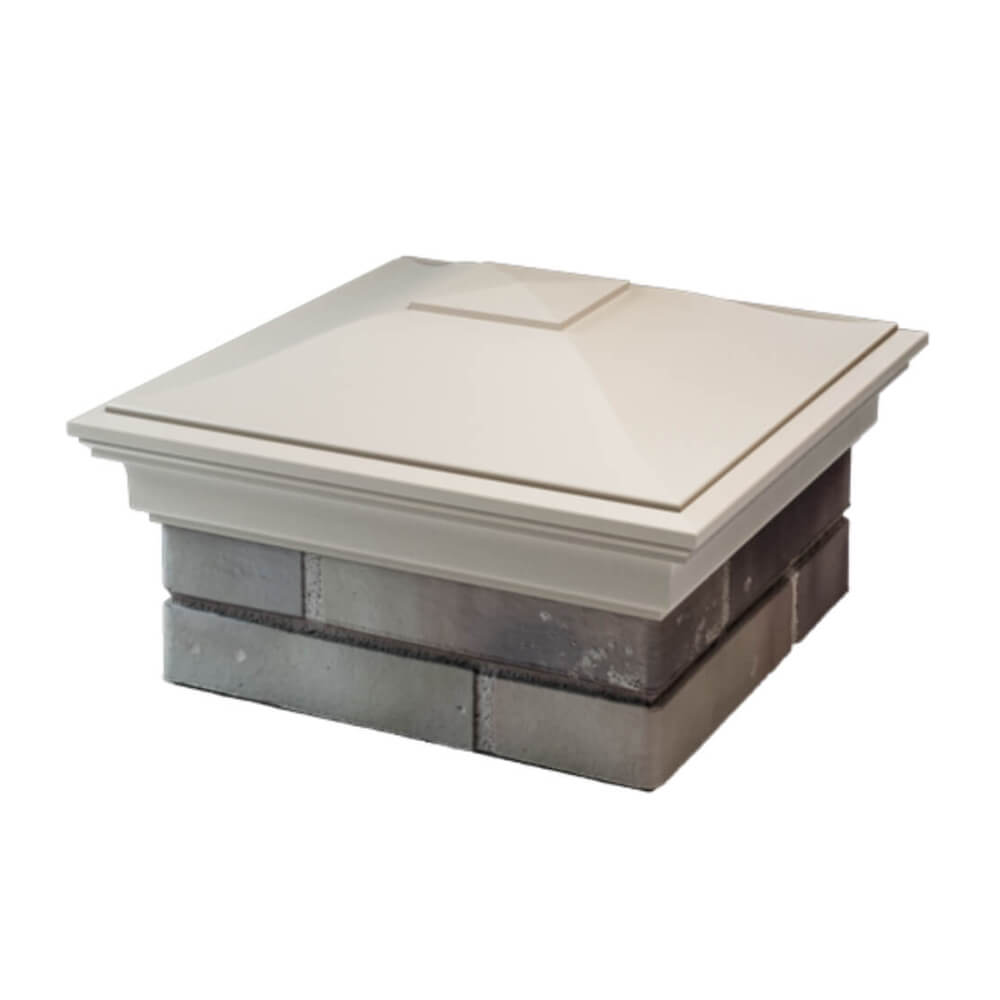 Колпак Zking Монблан Бежевый на столб 1.5х1.5 еврокирпича 0.7НФ (355х355мм) в Улан-Удэ фото