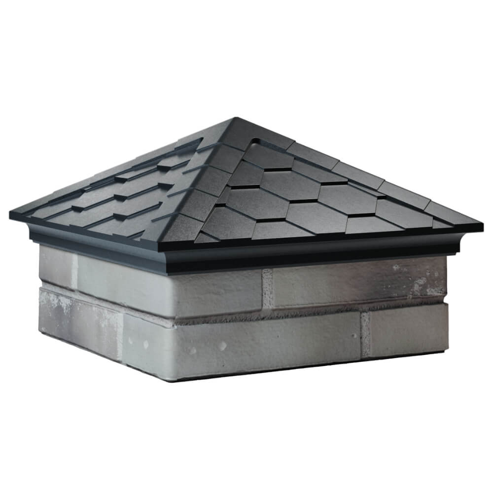 Колпак Zking Эверест Черный на столб 1.5х1.5 кирпича (390х390мм) в Улан-Удэ фото