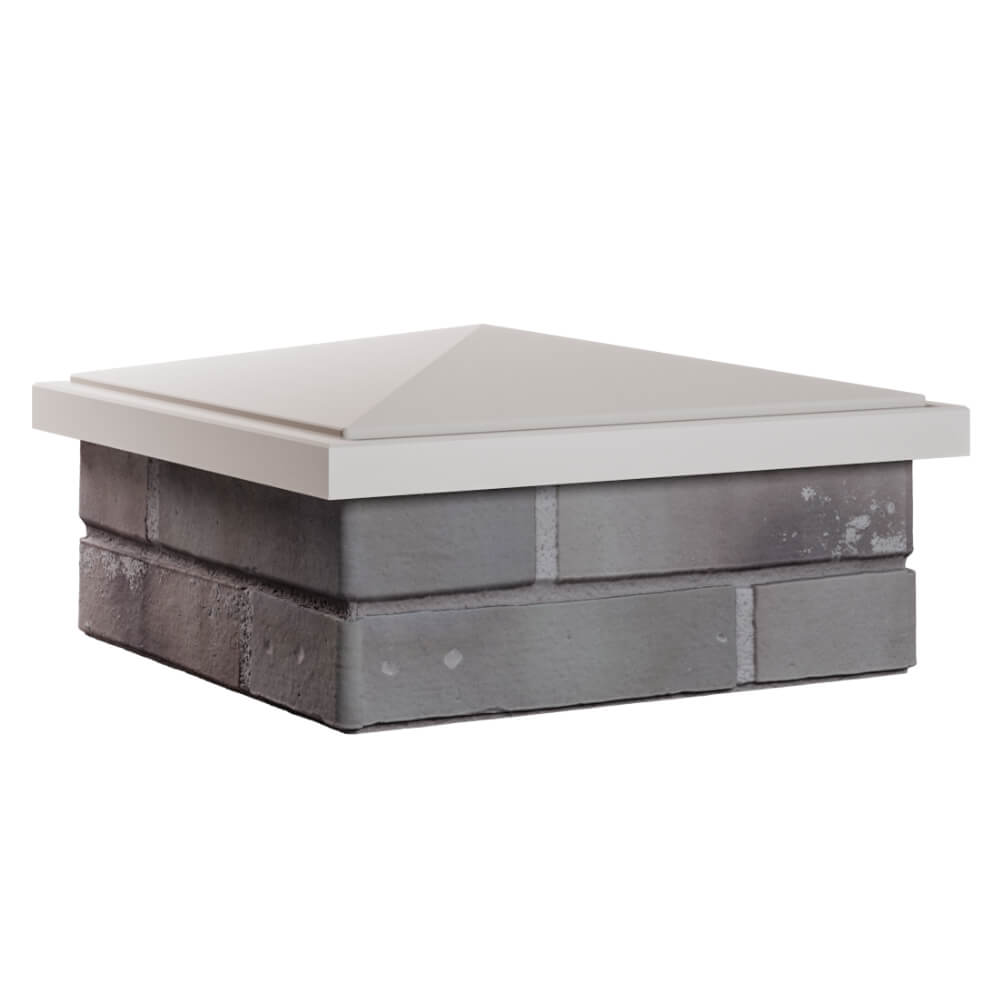 Колпак Zking БонаМоно Бежевый на столб 1.5х1.5 кирпича (385х385, 400х400мм) в Улан-Удэ фото