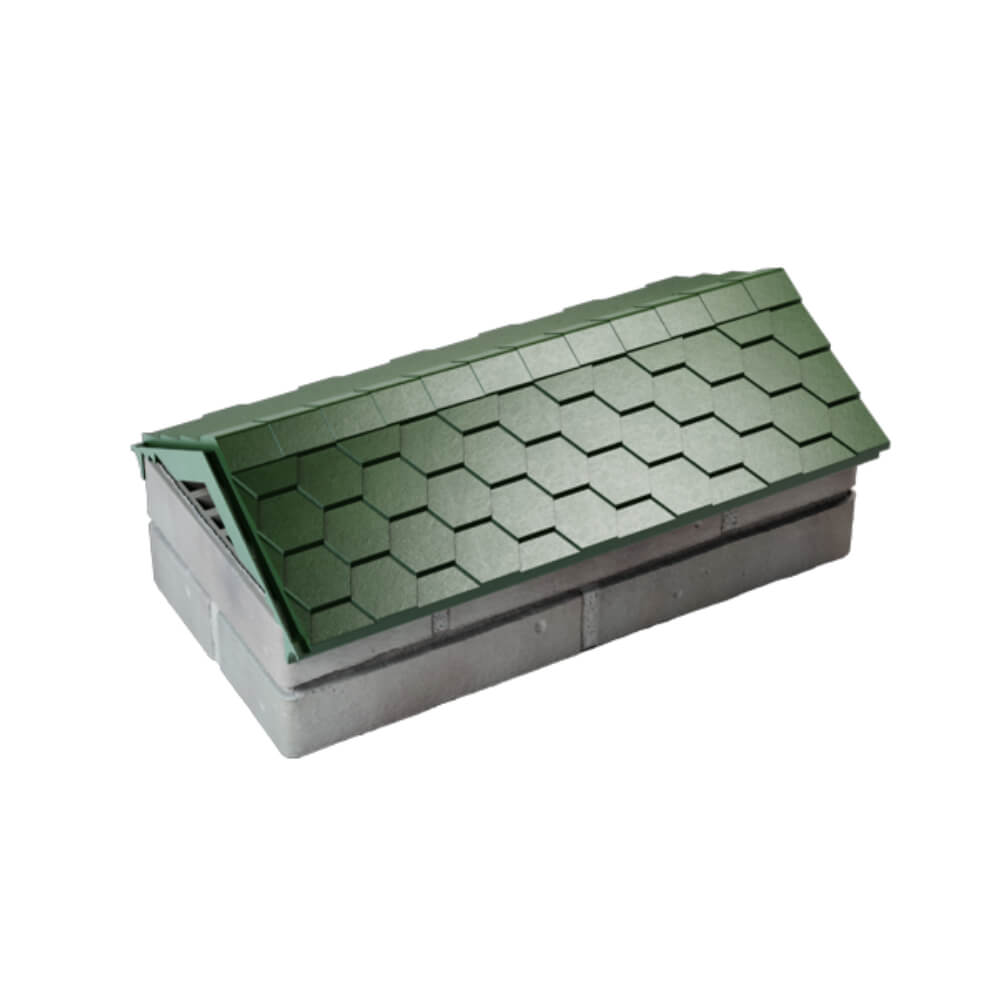 Парапет Zking Эверест Зеленый с посадкой на 1 кирпич (200/225/255мм) в Улан-Удэ фото