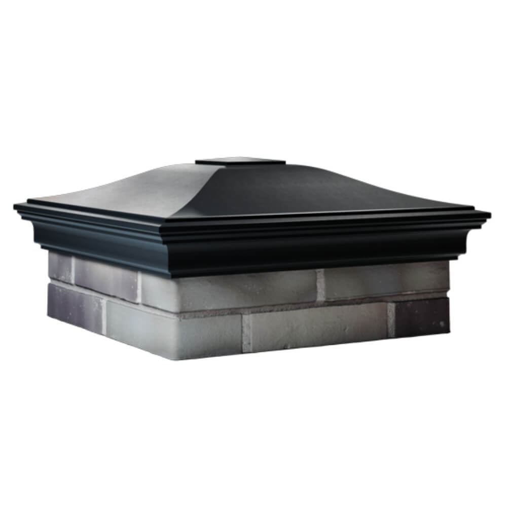 Колпак Zking Монблан Черный на столб 2х2 кирпича (515х515мм) в Улан-Удэ фото