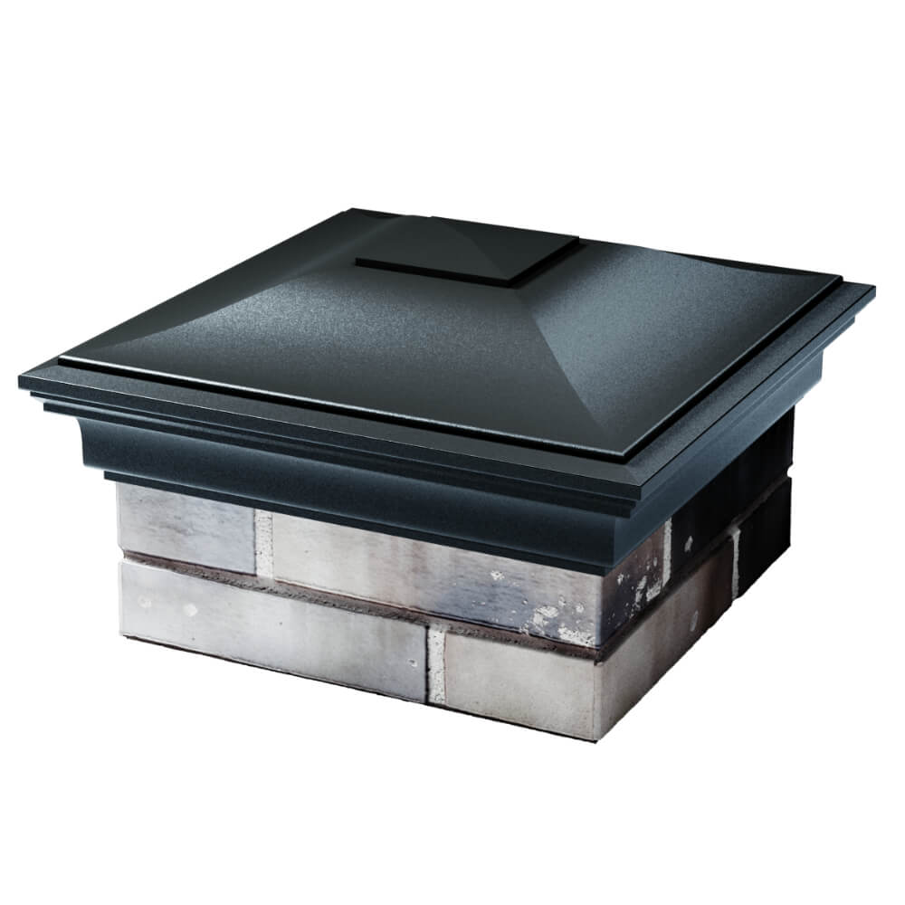 Колпак Zking Монблан Черный на столб 1.5х1.5 кирпича (385х385мм) в Улан-Удэ фото