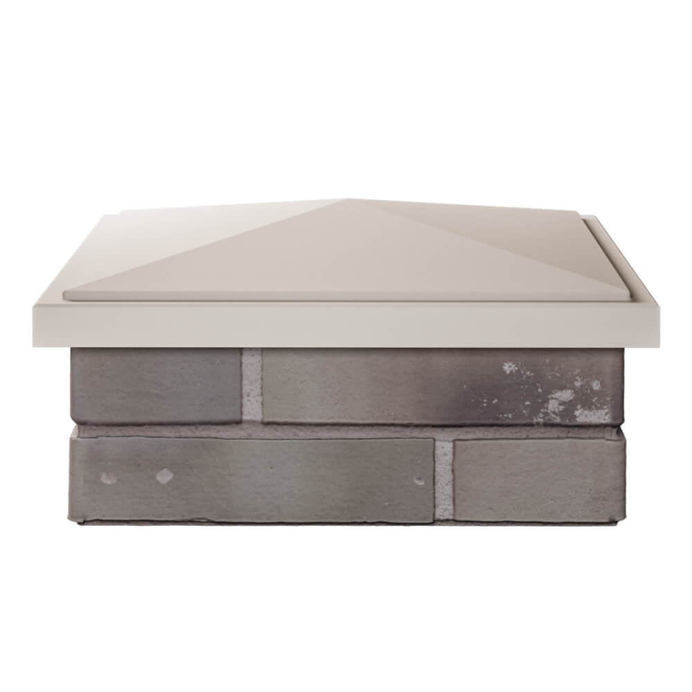 Колпак Zking БонаМоно Бежевый на столб 1.5х1.5 кирпича (385х385, 400х400мм) Улан-Удэ фото