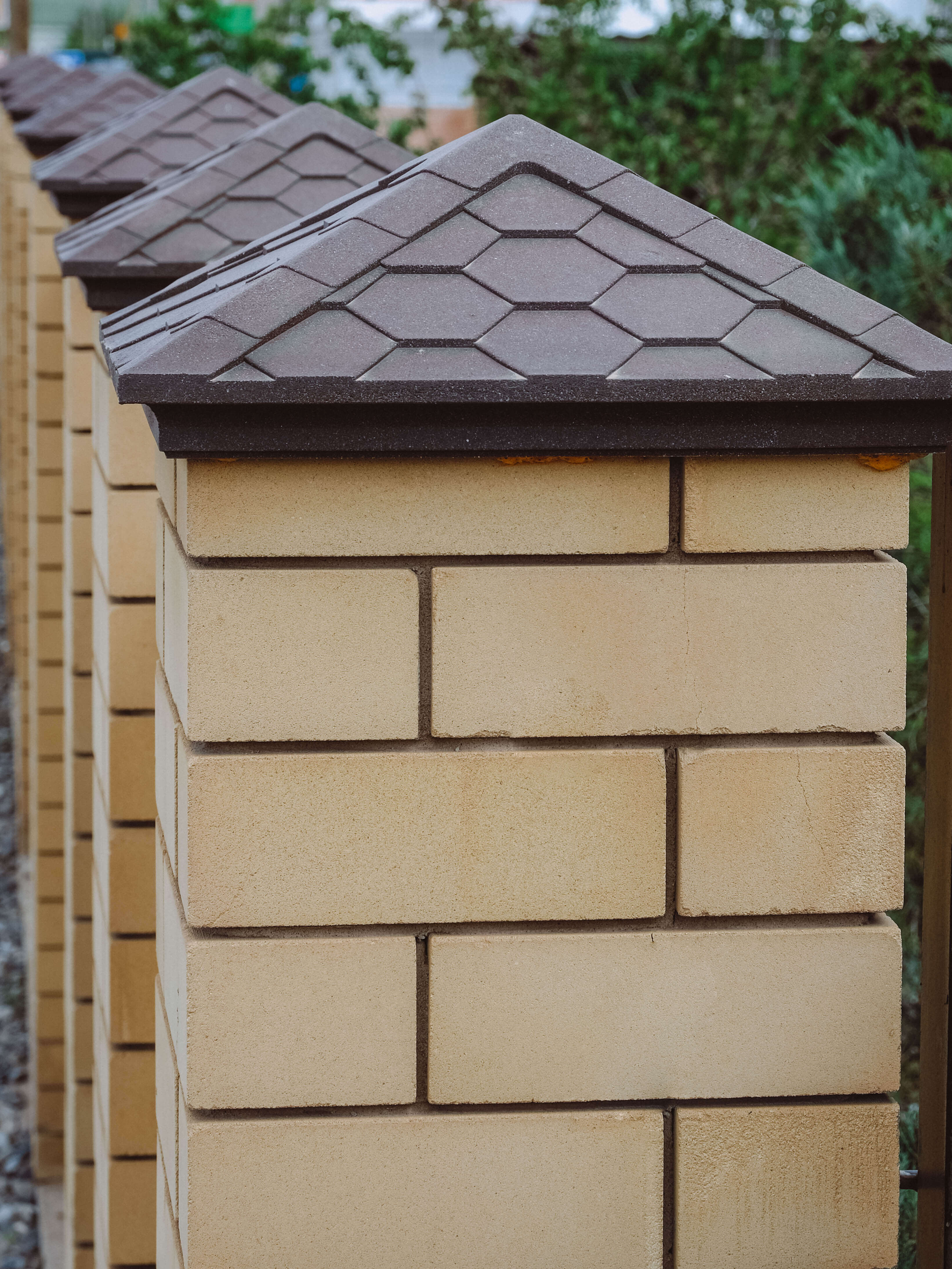 Колпак Zking Эверест Коричневый на столб 1.5х1.5 кирпича (390х390мм) в Улан-Удэ фото