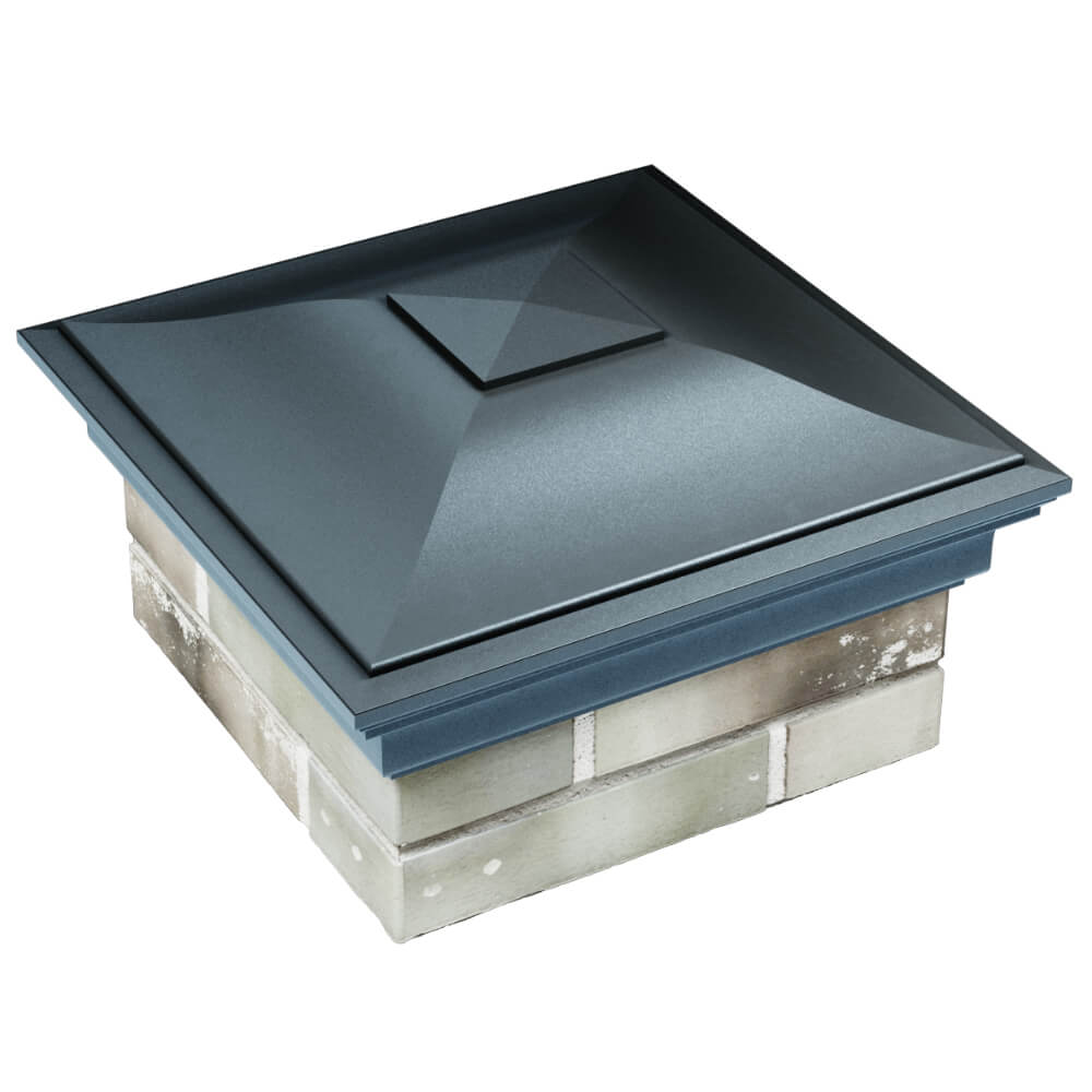 Колпак Zking Монблан Серый на столб 1.5х1.5 кирпича (385х385мм) в Улан-Удэ фото