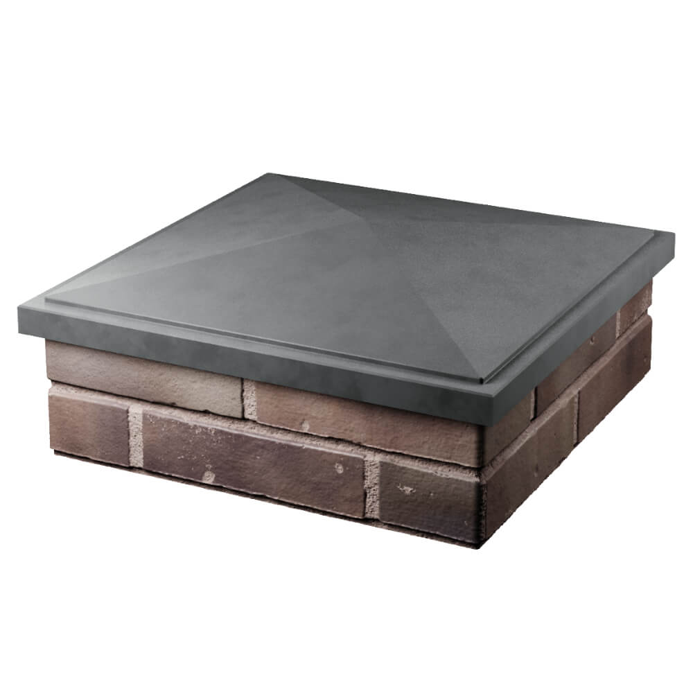 Колпак Zking БонаМоно Серый на столб 2х2 кирпича (515х515, 530х530мм) в Улан-Удэ фото