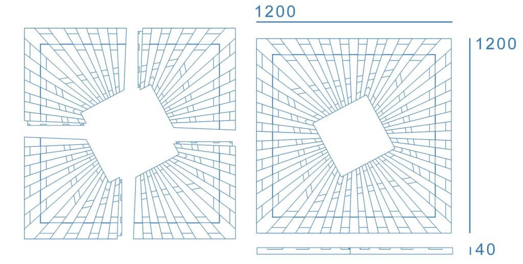 Приствольная решетка для дерева ZKING ATMOSPHERE 1.2х1.2м Зеленая в Улан-Удэ фото
