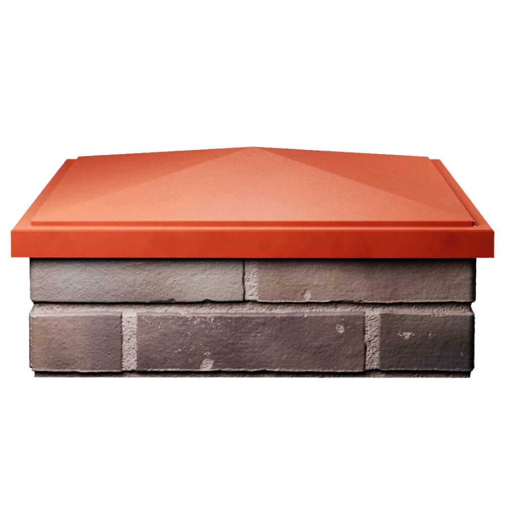 Колпак Zking БонаМоно Красный на столб 2х2 кирпича (515х515, 530х530мм) Улан-Удэ фото