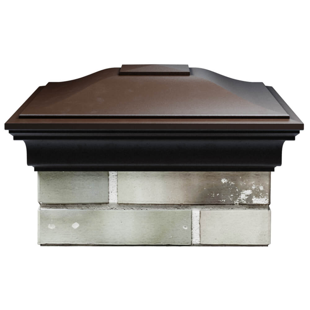 Колпак Zking Монблан Коричневый на столб 1.5х1.5 кирпича (385х385мм) Улан-Удэ фото