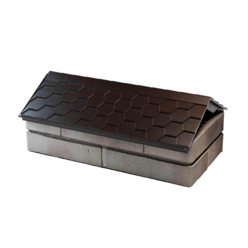 Парапет Zking Эверест Коричневый с посадкой на 1 кирпич (200/225/255мм) в Улан-Удэ фото