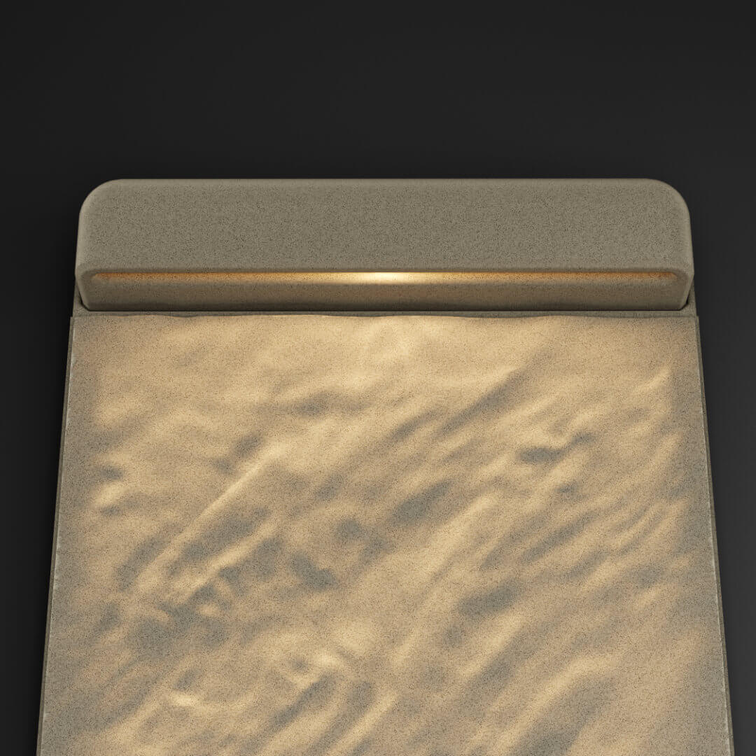 LED Светильник для шаговой плиты STONE Светлая Галька 330х75х98мм в Улан-Удэ фото