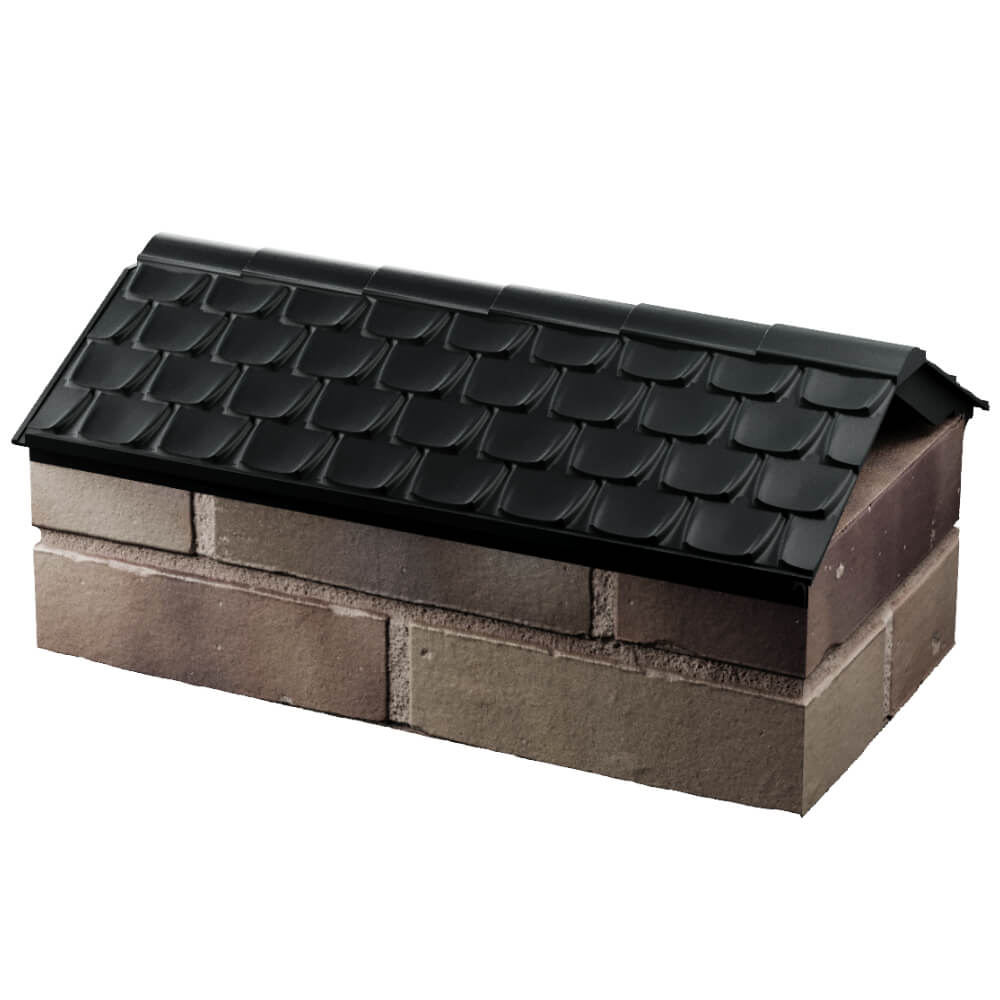 Парапет Zking Эльбрус Черный с посадкой на 1 кирпич (255мм) в Улан-Удэ фото