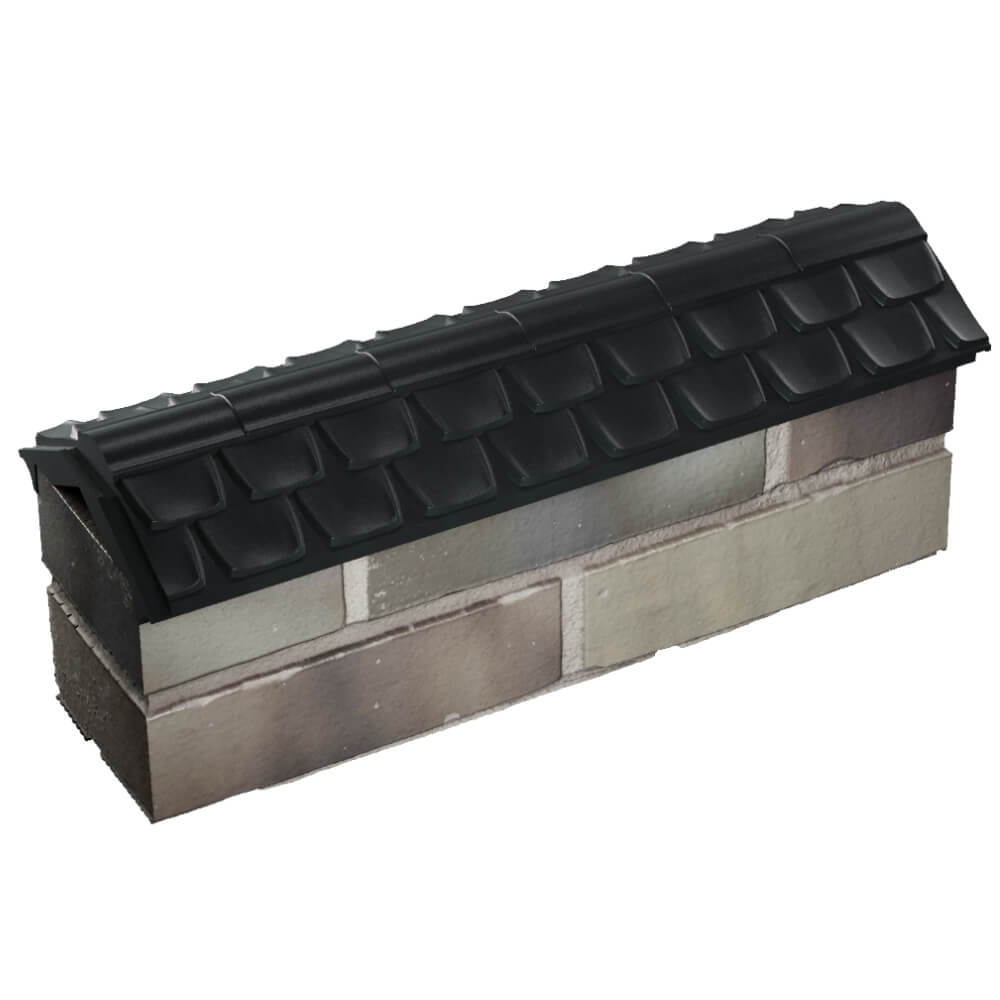 Парапет Zking Эльбрус Черный с посадкой на 0.5 кирпича (130мм) в Улан-Удэ фото