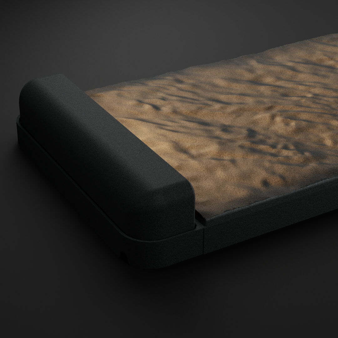 LED Светильник для шаговой плиты STONE Графитовый Серый 330х75х98мм в Улан-Удэ фото