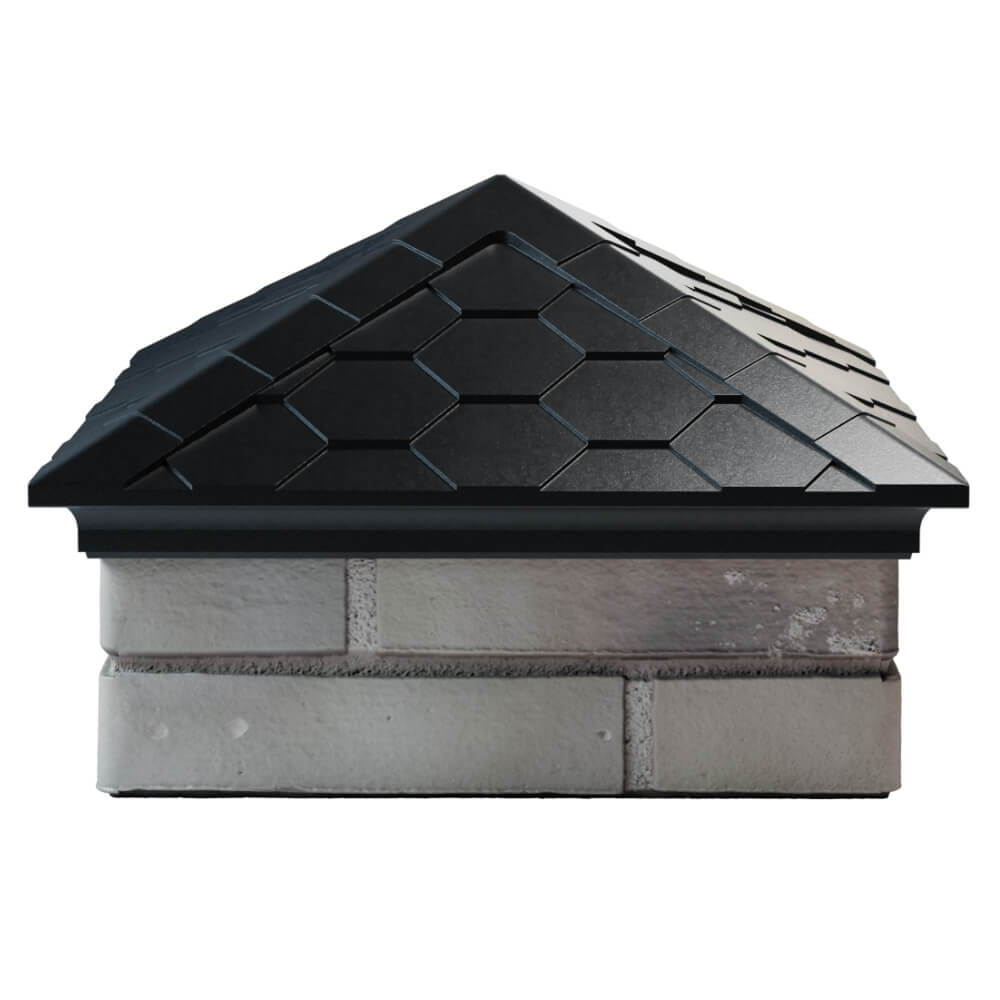 Колпак Zking Эверест Черный на столб 1.5х1.5 кирпича (390х390мм) Улан-Удэ фото