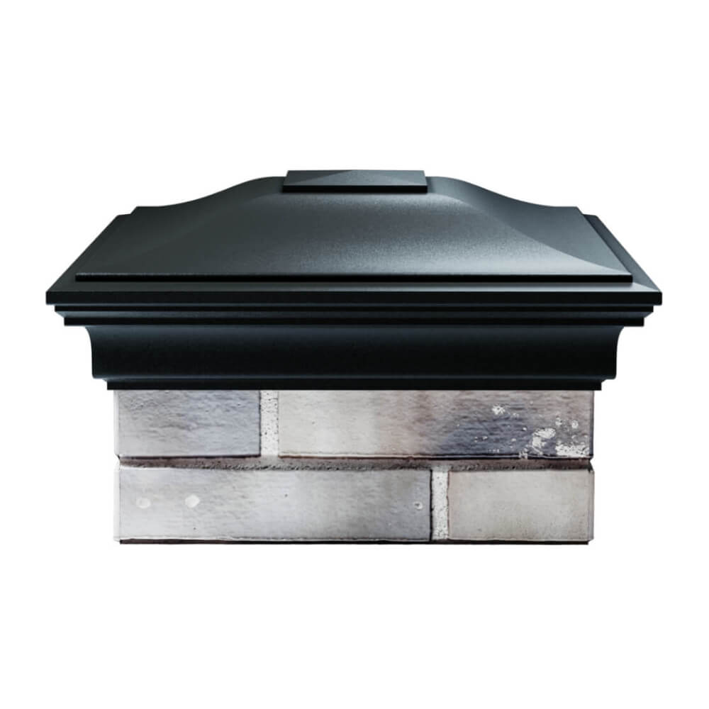 Колпак Zking Монблан Черный на столб 1.5х1.5 еврокирпича 0.7НФ (355х355мм) Улан-Удэ фото