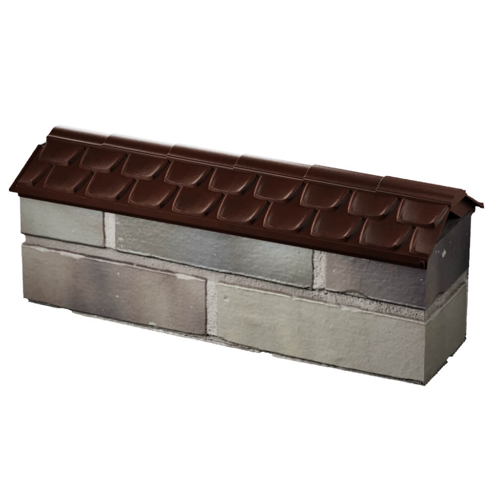 Парапет Zking Эльбрус Коричневый с посадкой на 0.5 кирпича (130мм) в Улан-Удэ фото
