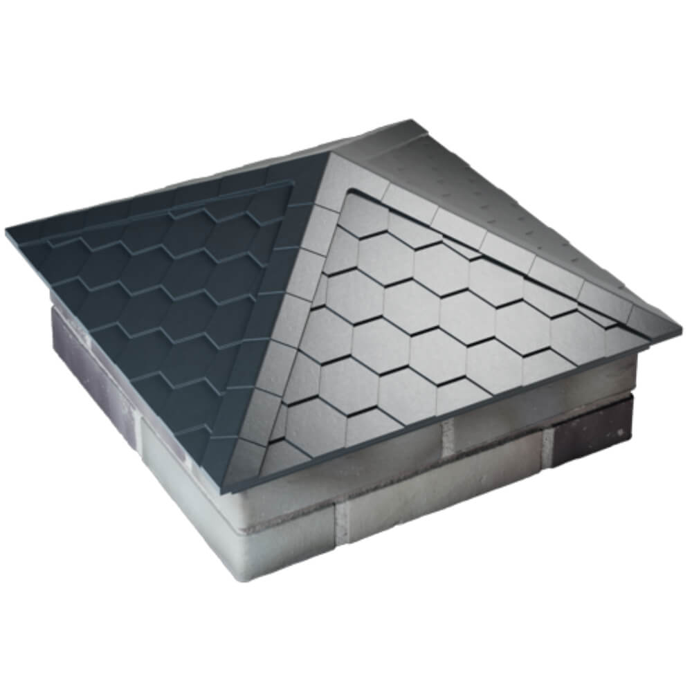 Колпак Zking Эверест Серый на столб 2х2 кирпича (535х535мм) Улан-Удэ фото