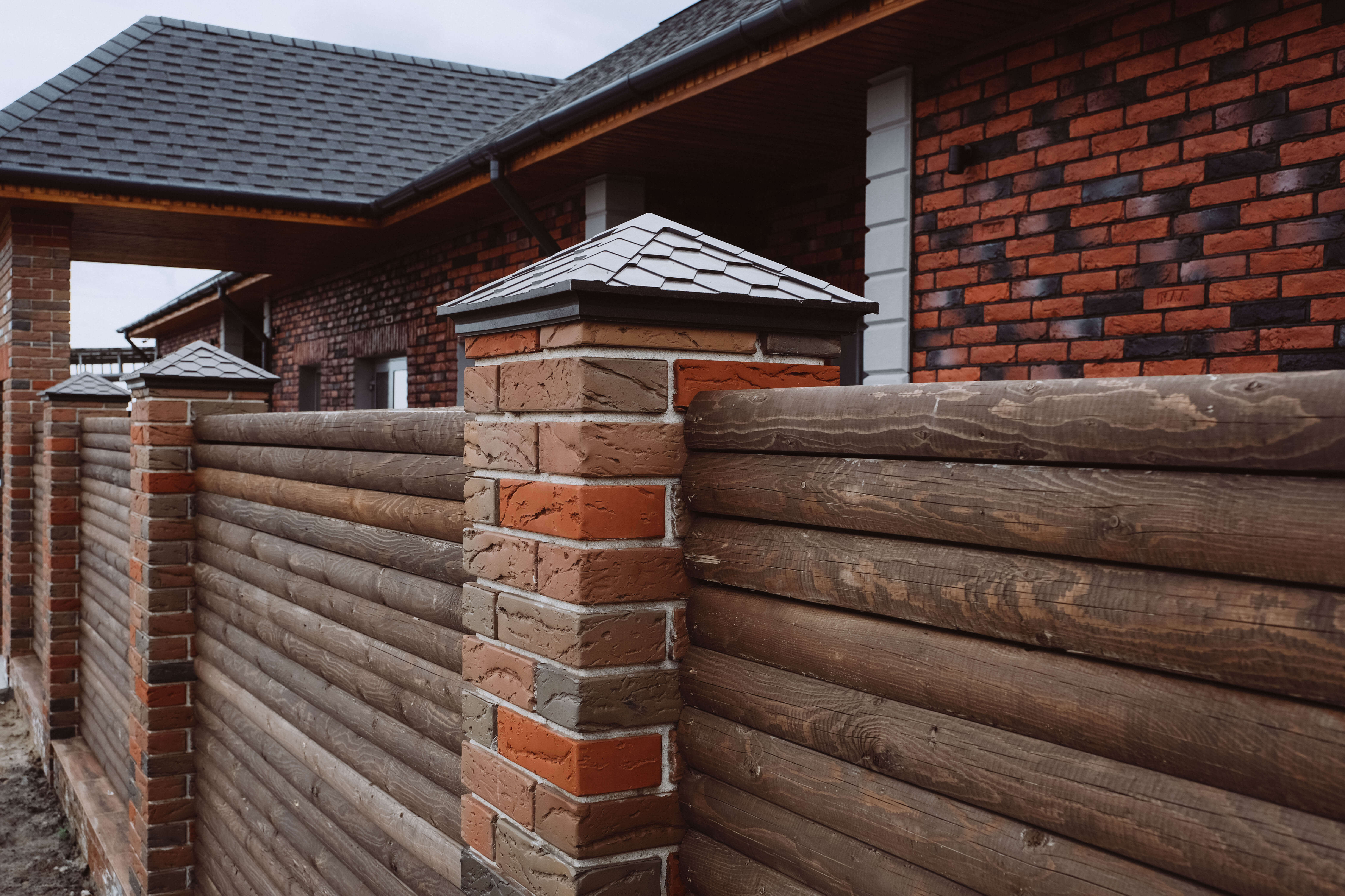 Колпак Zking Эверест Коричневый на столб 1.5х1.5 кирпича (390х390мм) в Улан-Удэ фото