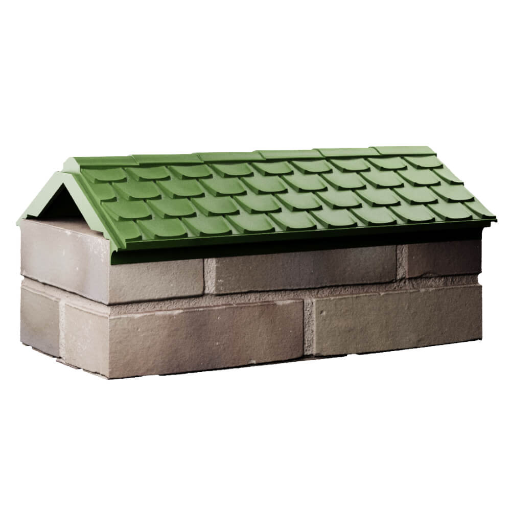 Парапет Zking Эльбрус Зеленый с посадкой на 1 кирпич (255мм) Улан-Удэ фото