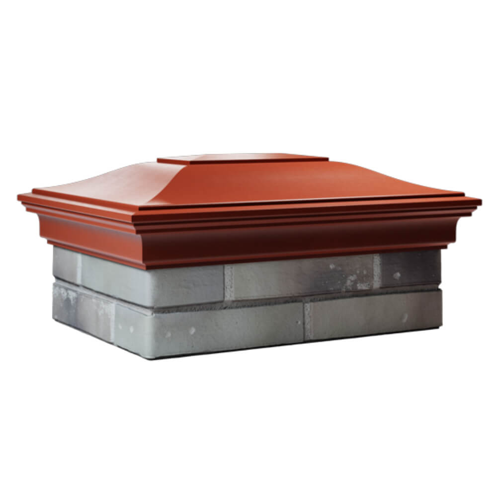 Колпак Zking Монблан Красный на столб 2х1.5 кирпича (515х385мм) в Улан-Удэ фото