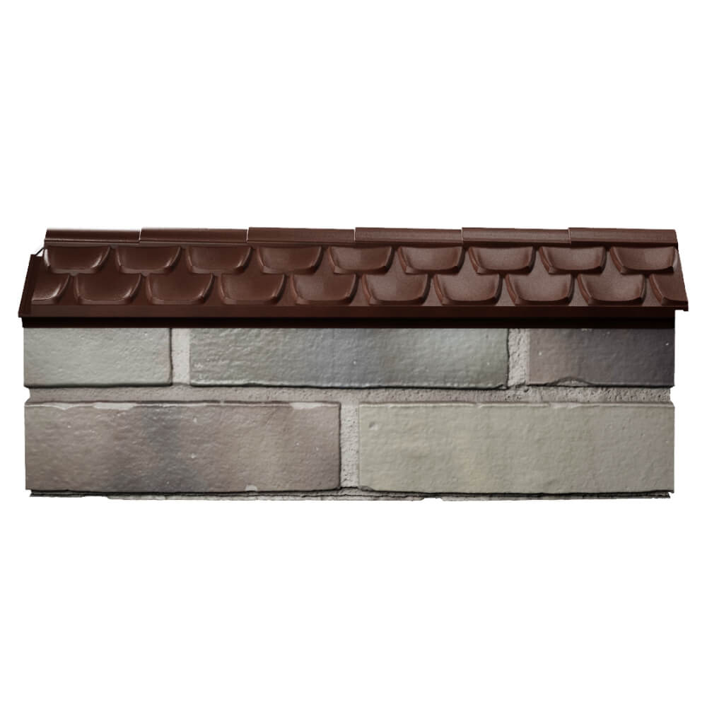 Парапет Zking Эльбрус Коричневый с посадкой на 0.5 кирпича (130мм) в Улан-Удэ фото