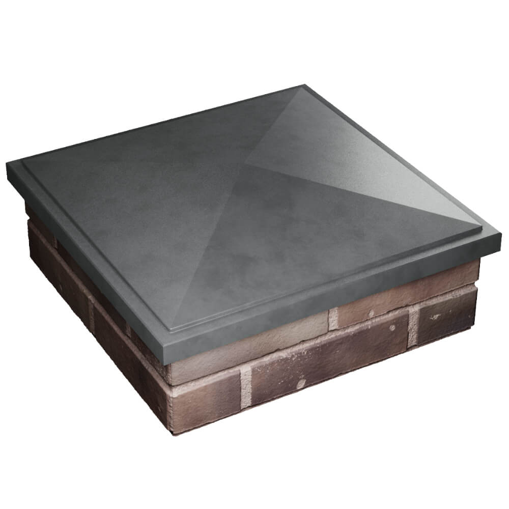 Колпак Zking БонаМоно Серый на столб 2х2 кирпича (515х515, 530х530мм) в Улан-Удэ фото