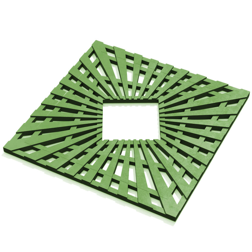 Приствольная решетка для дерева ZKING ATMOSPHERE 1.2х1.2м Зеленая в Улан-Удэ фото